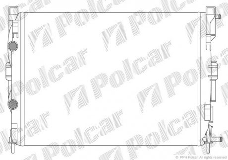 Радіатор охолодження Polcar 601208B2