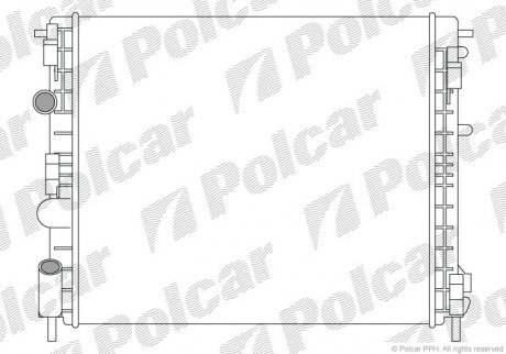 Радиатор охлаждения Polcar 601508-4