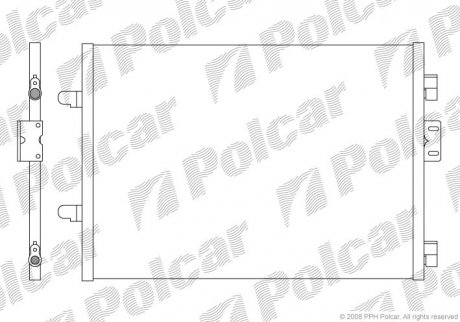 Радиаторы кондиционера Polcar 6016K81X