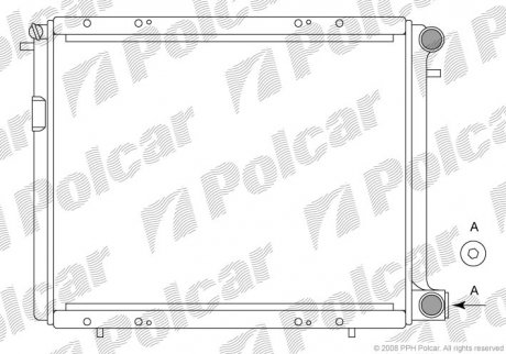 Радиаторы охлаждения Polcar 601908A3 (фото 1)