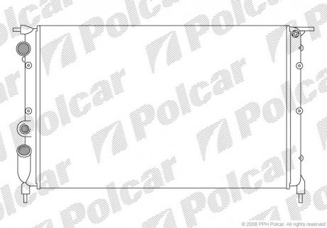 Радиатор охлаждения Polcar 601908A4 (фото 1)