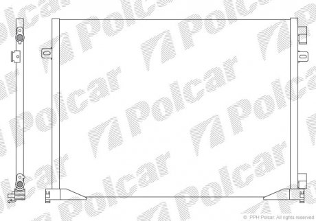 Радиаторы кондиционера Polcar 6027K8C3S (фото 1)