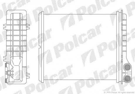 Радіатор обігріву Polcar 6030N8-2