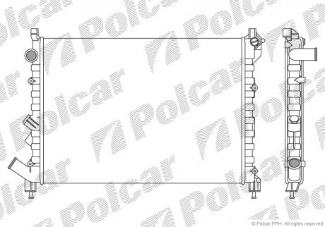 Радиаторы охлаждения Polcar 603208-1 (фото 1)