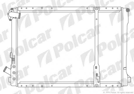 Радіатор охолодження Polcar 603208A6 (фото 1)