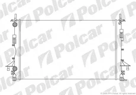 Радиатор охлаждения Polcar 603708A1
