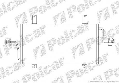 Радиаторы кондиционера Polcar 6041K8C1 (фото 1)