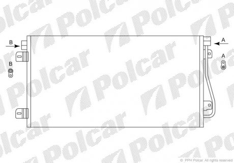 Радиаторы кондиционера Polcar 6041K8C3