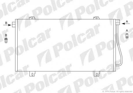 Радиаторы кондиционера Polcar 6041K8C4 (фото 1)