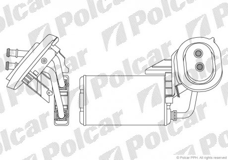 Радиатор обогрева Polcar 6041N8-2