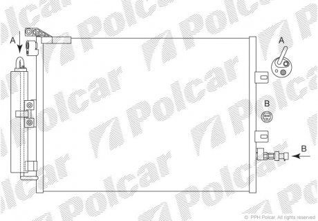 Радиаторы кондиционера Polcar 6055K81X