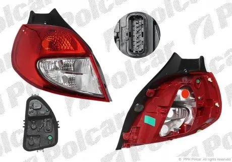 Фонарь задний Polcar 606487-U