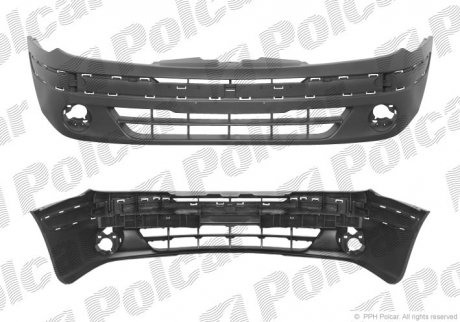 Бампер передний Polcar 60700712