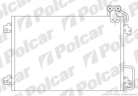 Радиаторы кондиционера Polcar 6070K81X (фото 1)