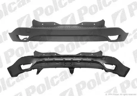 Бампер задний Polcar 607396-1