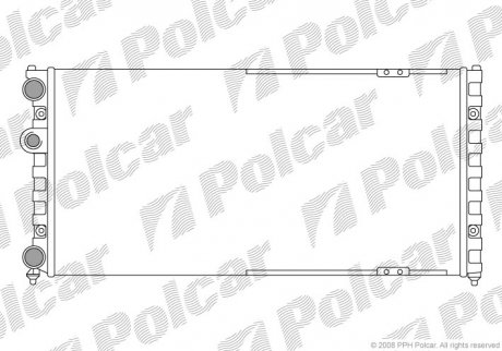 Радиатор охлаждения Polcar 671308-5 (фото 1)
