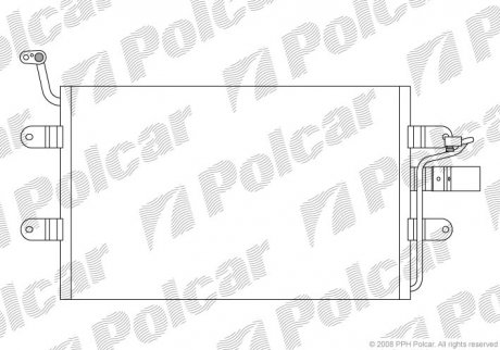 Радиаторы кондиционера Polcar 6714K8C1 (фото 1)