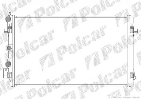 Радиатор охлаждения Polcar 673208-1