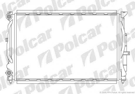 Радіатор охолодження Polcar 692508-1