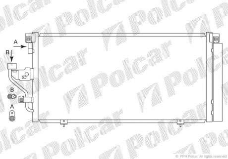 Радиаторы кондиционера Polcar 7207K8C2 (фото 1)