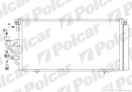 Радиаторы кондиционера Polcar 7207K8C2