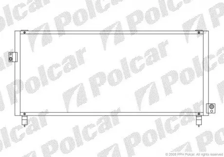 Радиатор кондиционера Polcar 7211K8C1