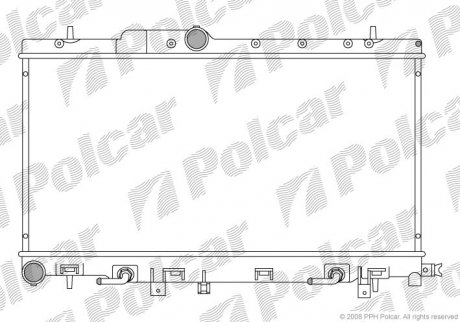 Радіатор охолодження Polcar 721208-4 (фото 1)