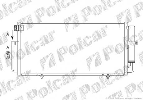 Радиаторы кондиционера Polcar 7212K8C1 (фото 1)