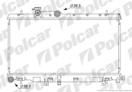 Радиатор охлаждения Polcar 7213081K