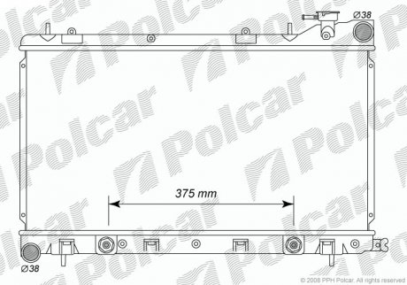 Радиатор охлаждения Polcar 7241082K
