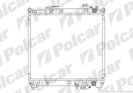 Радиаторы охлаждения Polcar 740308-2 (фото 1)