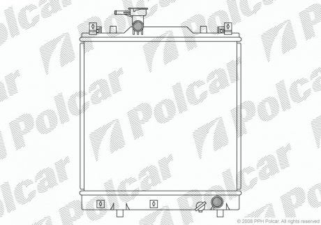 Радіатор охолодження Polcar 740708-1 (фото 1)