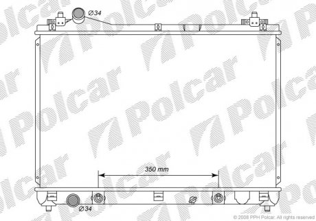 Радиатор охлаждения Polcar 742608-2 (фото 1)