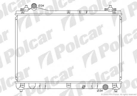 Радіатор охолодження Polcar 7426083K