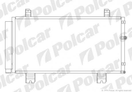 Радіатор кондиціонера Polcar 8011K8C1