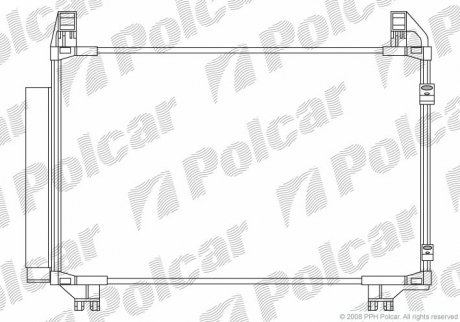 Радиаторы кондиционера Polcar 8105K81K (фото 1)