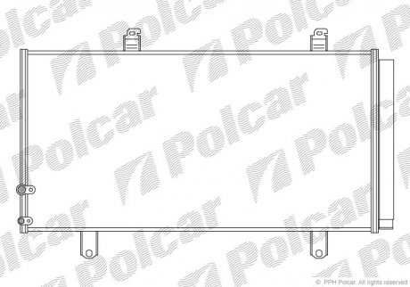 Радиатор кондиционера Polcar 8138K81K