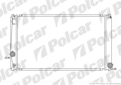 Радіатор охолодження Polcar 8148081K