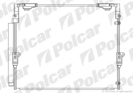 Радіатор кондиціонера Polcar 8184K81K