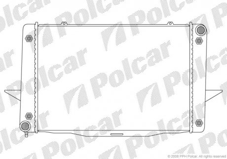 Радиаторы охлаждения Polcar 908508-4 (фото 1)
