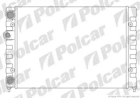Радиатор охлаждения Polcar 953808A1