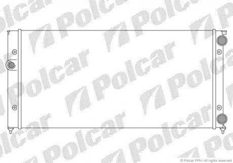 Радиатор охлаждения Polcar 953808B4