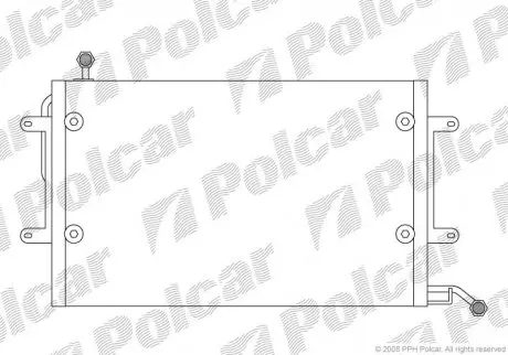 Радиатор кондиционера Polcar 9538K8C1