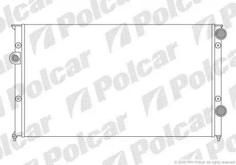 Радиатор охлаждения Polcar 954608A7