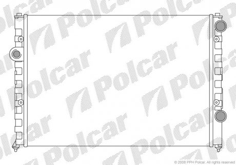 Радіатор охолодження Polcar 954708A1