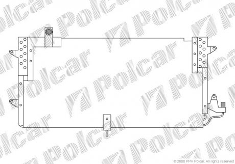 Радиатор кондиционера Polcar 9547K8B2