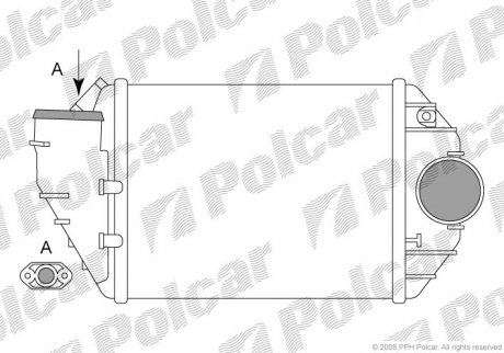 Радиаторы воздуха (Интеркулеры) Polcar 9548J83X (фото 1)