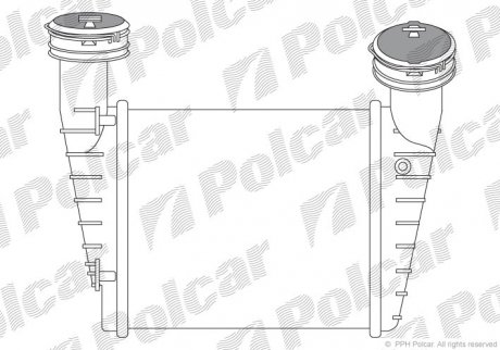Радиаторы воздуха (Интеркулеры) Polcar 9548J8-5 (фото 1)