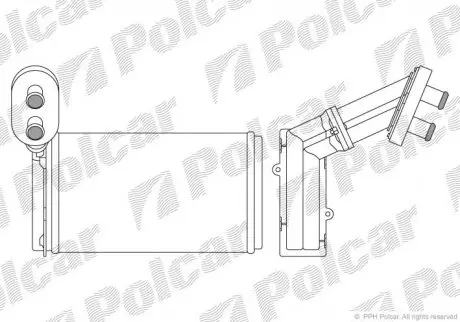 Радиатор обогрева Polcar 9550N8-1
