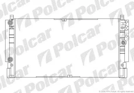 Радиатор охлаждения Polcar 956608A1